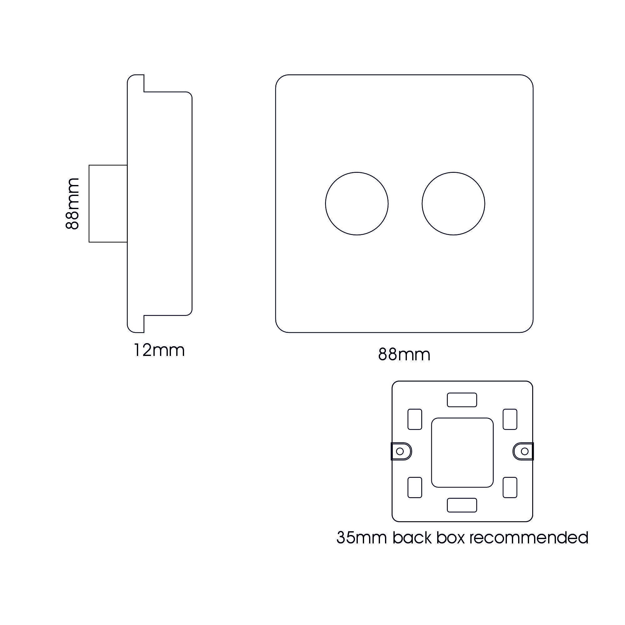 ART-2LDMBS  2 Gang 2 Way LED Dimmer Switch Brushed Steel